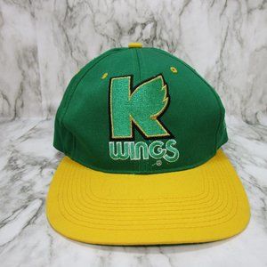IHL K WIngs Snapback hat - Green G Cap